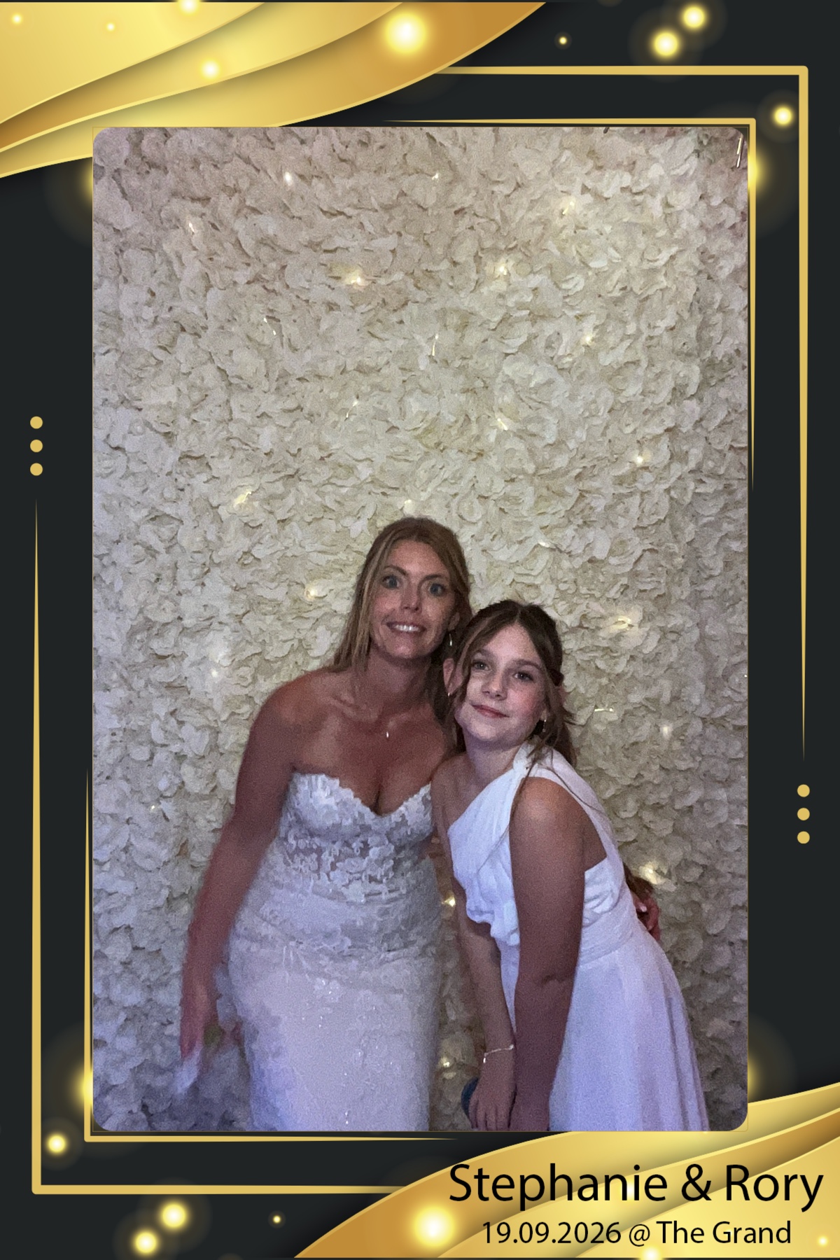 Stephanie and Rory wedding celebration with guests enjoying the evening reception